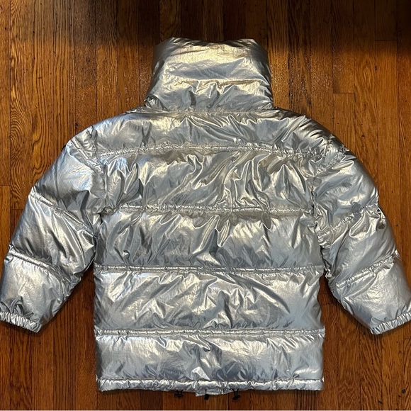 winter metallic winter puffer jacket from BCBGMAXAZRIA - Picture 3 of 4